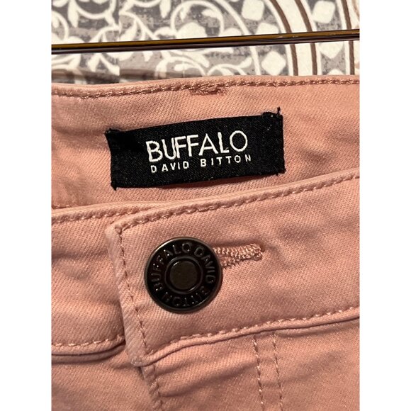 Buffalo David Bitton Womens Dusty Rose Skinny Jeans Size 14/34 Cotton Blend Styl - Picture 8 of 11